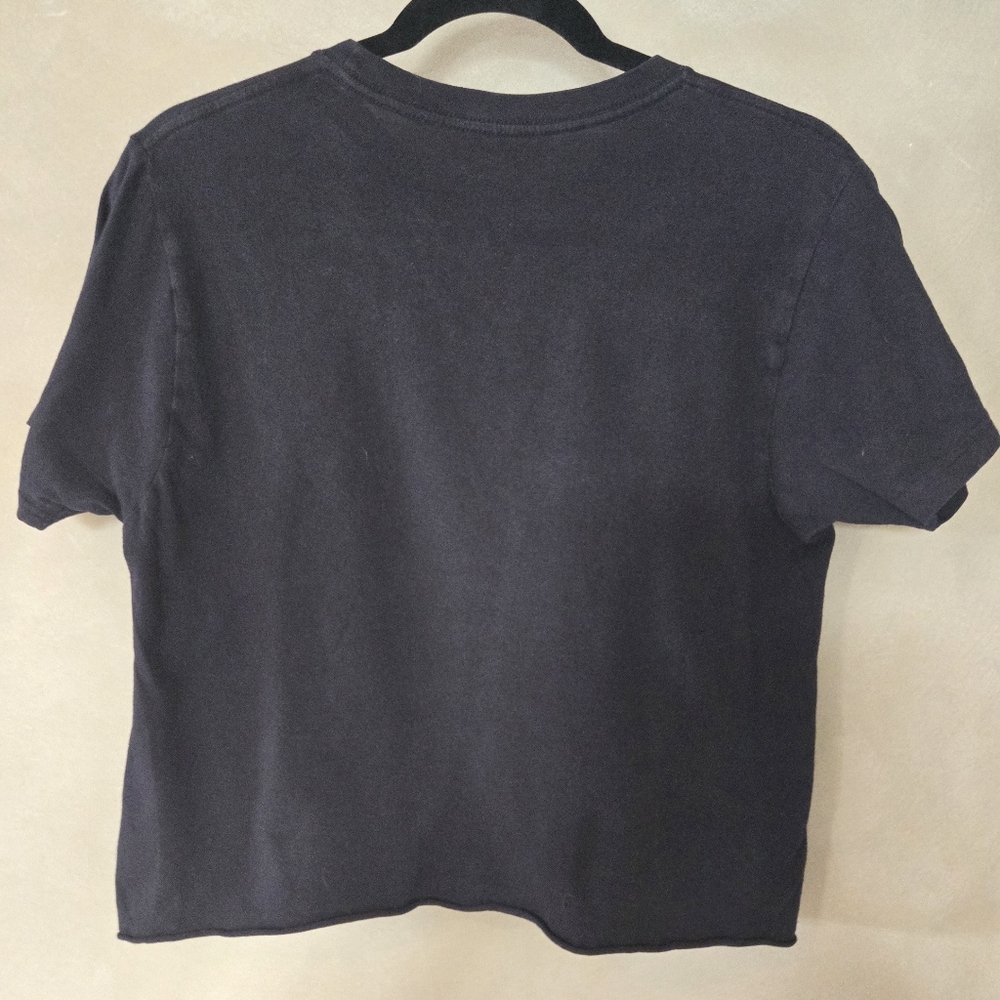 Crop Graphic Tee - Black "On Wednesdays We Wear Black" Official - Picture 3 of 5